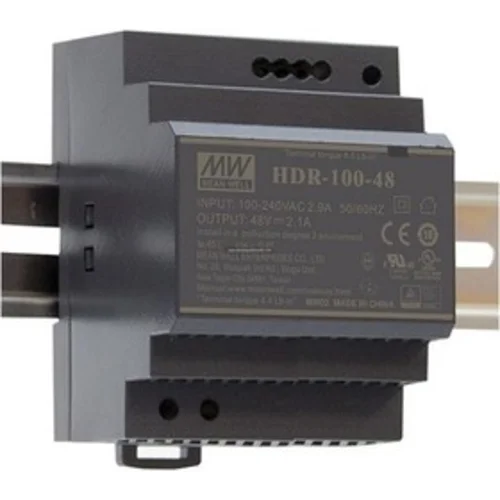 HDR-100-48 Блок питания на DIN-рейку, 48В, 1,92А, 92Вт Mean Well